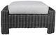 CabanaCoast® Customizable Monterrey Aluminum/Wicker Outdoor Ottoman-1