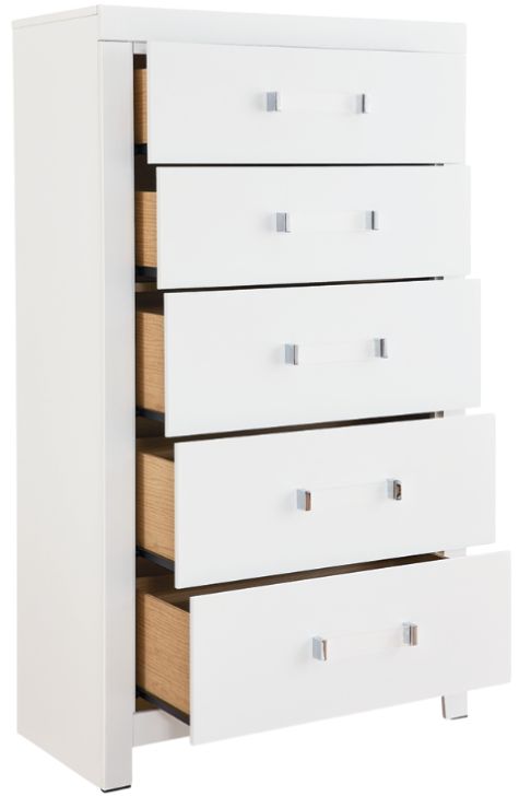 Signature Design by Ashley® Raechalla White 5-Drawer Chest-2