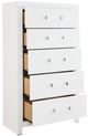 Signature Design by Ashley® Raechalla White 5-Drawer Chest-2