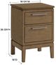 Whittier Wood® Furniture Bailey Nutmeg Small Nightstand-2