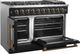 FORNO® Galiano Series Alta Qualita 48" Black Pro Style Gas Range-4
