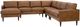 Best® Home Furnishings Customizable Trafton 5-Piece Leather Right-Arm Facing Sectional and Chaise with Espresso Legs-0