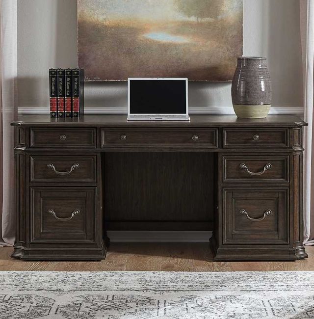 Liberty Furniture Provence Park Chateau Brown Junior Executive Credenza-1