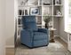 Homelegance® Parsons Midnight Blue Manual Push Back Recliner-1