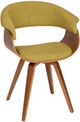 Armen Living Summer Green/Walnut Dining Arm Chair-0