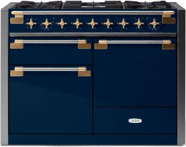 AGA™ Elise Series 48" Indigo Pro Style Dual Fuel Range-0