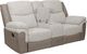 Powell® Withers Beige/Brown Manual Reclining Loveseat-3
