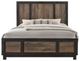 Elements International Harlington 4-Piece Walnut Queen Panel Bedroom Set-1