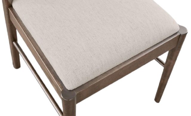 Bassett® Furniture Origins Phelps Fog Dining Chair with Cream Upholstered Seat-2