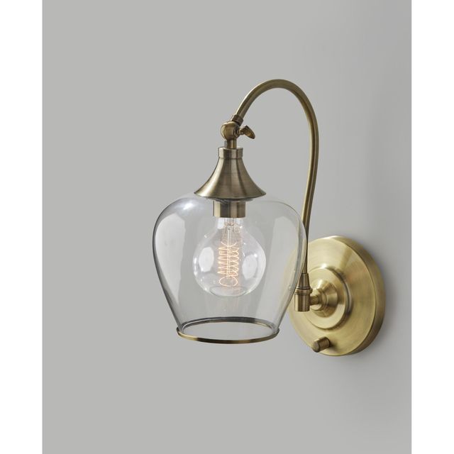 Adesso® Bradford Antique Brass Wall Lamp-0