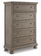 Signature Design by Ashley® Lettner 5-Piece Light Gray Queen Panel Bed Set-3