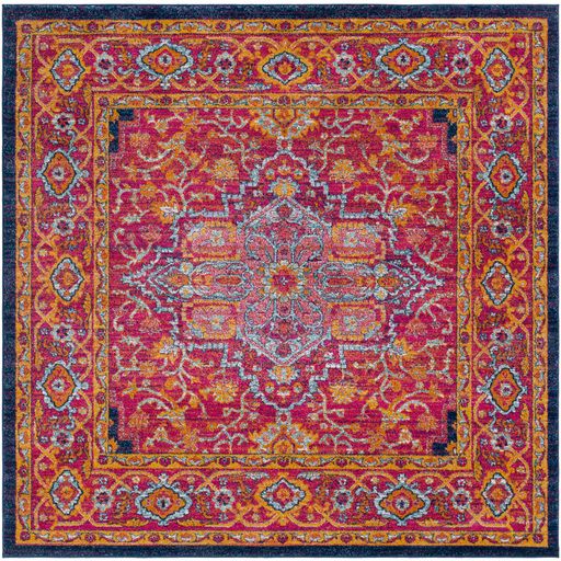 Surya Harput Garnet 7' Square Rug-0
