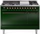 Ilve® Nostalgie II Series 48" Emerald Green Pro Style Dual Fuel Range-0