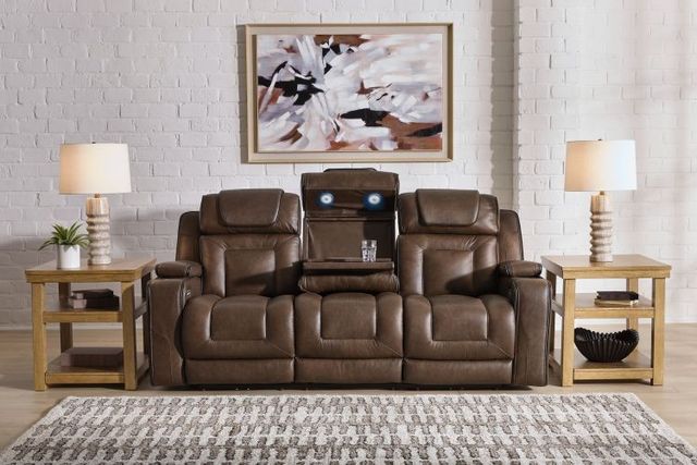 Signature Design by Ashley® Stargin Hickory Power Reclining Sofa with Adjustable Headrest-3