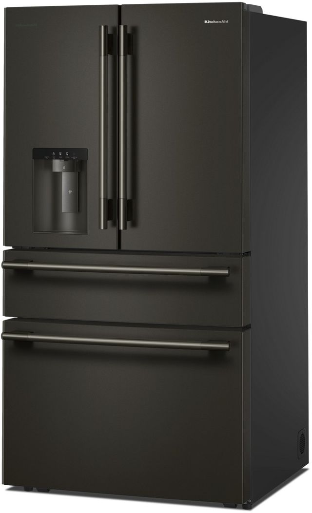 KitchenAid® 36" 28.74 Cu. Ft. Black Ore French Door Refrigerator with Exterior Water and Ice and FreshChill™ Full-Width Refrigerated Drawer-3
