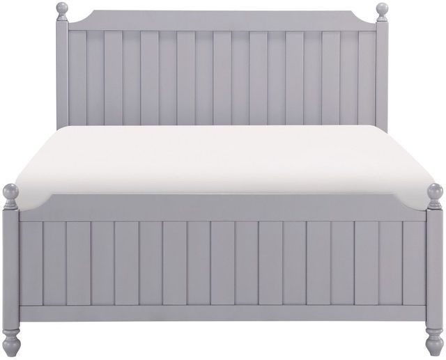 Mazin Furniture Wellsummer Gray Queen Panel Bed-1