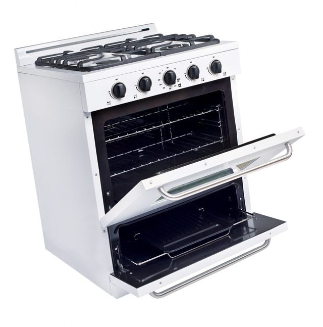 Unique® Appliances Classic 30" White Freestanding Liquid Propane Gas Range-3