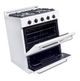 Unique® Appliances Classic 30" White Freestanding Liquid Propane Gas Range-3