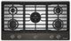 KitchenAid® 36" Black Ore Gas Cooktop with 5 Burners and Integrated Wok Grate-0