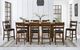 A-America® Mariposa Rustic Whiskey Ladderback Upholstered Barstool-2