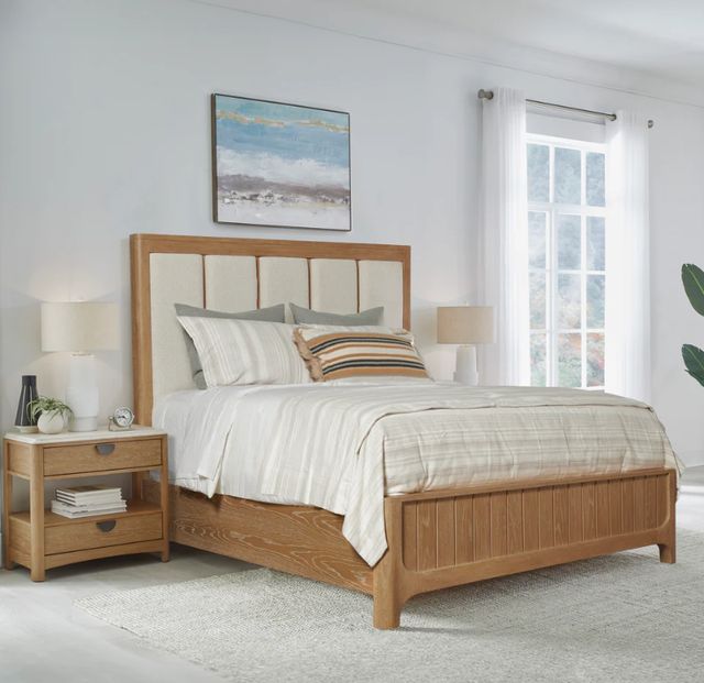 Parker House® Escape Glazed Natural Oak King Panel Bed-1