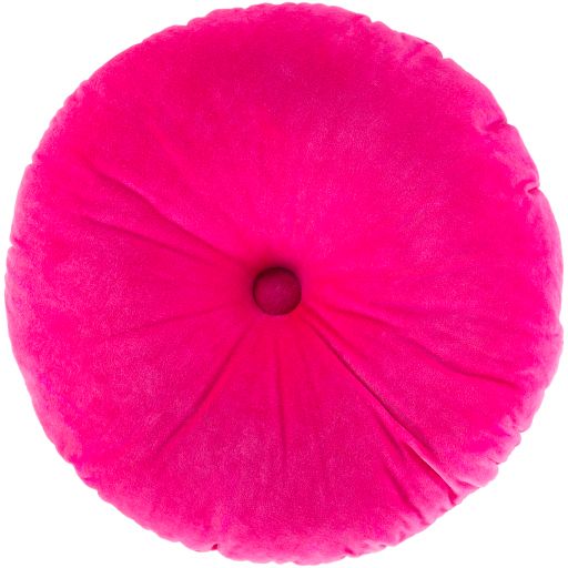 Surya Cotton Velvet Bright Pink 18"x18" Toss Pillow-3