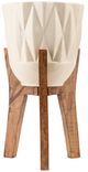 A & B Home Beige/Brown Planters-0