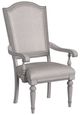 Elements International Glenmore Aged Gray Dining Arm Chair-0