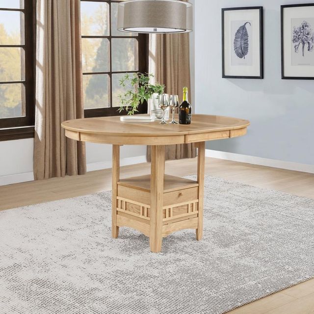 Coaster® Lavon Light Oak Counter Dining Table-1