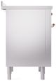Ilve® Nostalgie II Series 36" Stainless Steel Pro Style Induction Range-4