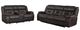 Coaster® Greer 2-Piece Dark Brown Manual Reclining Living Room Set-0