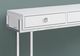 Monarch Specialties Inc. Glossy White 48" Console Table with Chrome Metal Base-1