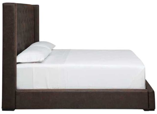 Signature Design by Ashley® Lavernty Coffee Queen Upholstered Panel Storage Bed-4