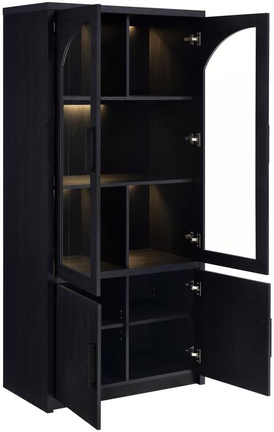 Coaster® Riva Black Accent Display Cabinet-3