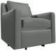 Craftmaster® Customizable CM Leather Track Arm Swivel Glider Chair-2