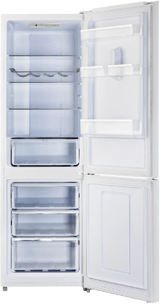 Unique Appliances 24" 11.4 Cu. Ft. Solar DC White Counter Depth Bottom Freezer Refrigerator-1