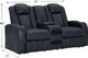 Signature Design by Ashley® Fyne-Dyme Sapphire Power Reclining Loveseat with Adjustable Headrest-2