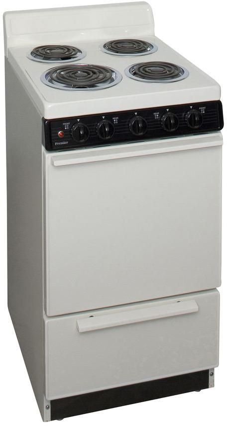 Premier 20" Biscuit Freestanding Electric Range-2
