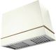 La Cornue Loge Series 44" Pure White Wall Mounted Range Hood with Polished Brass Trim-0