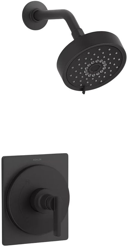 KOHLER® Castia™ by Studio McGee Rite-Temp® Matte Black 2.5 GPM Shower Trim Kit-0