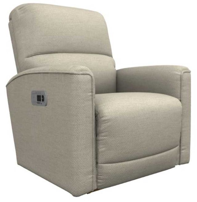 La-Z-Boy® Cade Pebble Power Rocking Recliner with Headrest and Lumbar-0