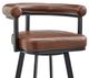 Armen Living Magnolia Black/Brown 26'' Counter Stool-4