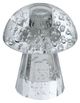 A & B Home Clear Mushroom Shaped Glass Taper Candle Holder-0