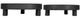 A & B Home 2-Piece Black Teak Footed Plant Stand Set-1