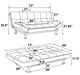 Coaster® Dilleston Gray Sofa Bed-2