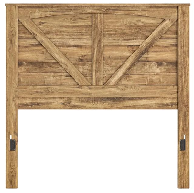 Signature Design by Ashley® Maystonna Brown Queen Crossbuck Panel Headboard-2