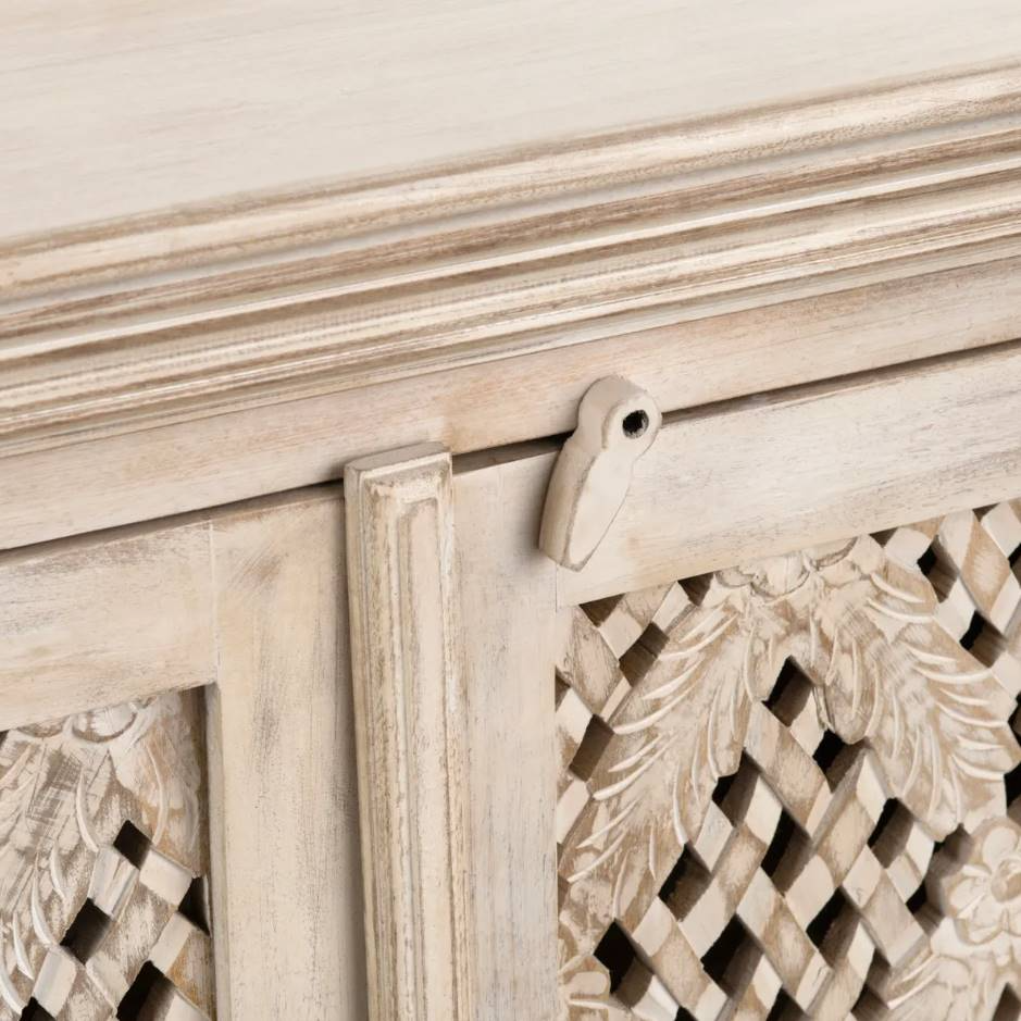 Crestview Collection Lattice Media Credenza