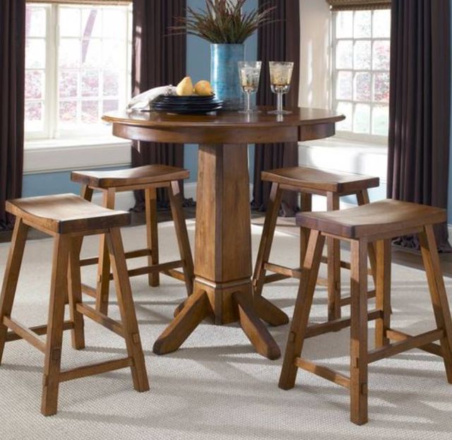 Liberty Furniture Creations II  Tobacco 30" Sawhorse Barstool-1