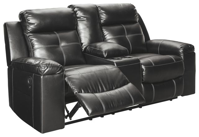 Signature Design by Ashley® Kempten 3-Piece Black Living Room Reclining Seating Set -2