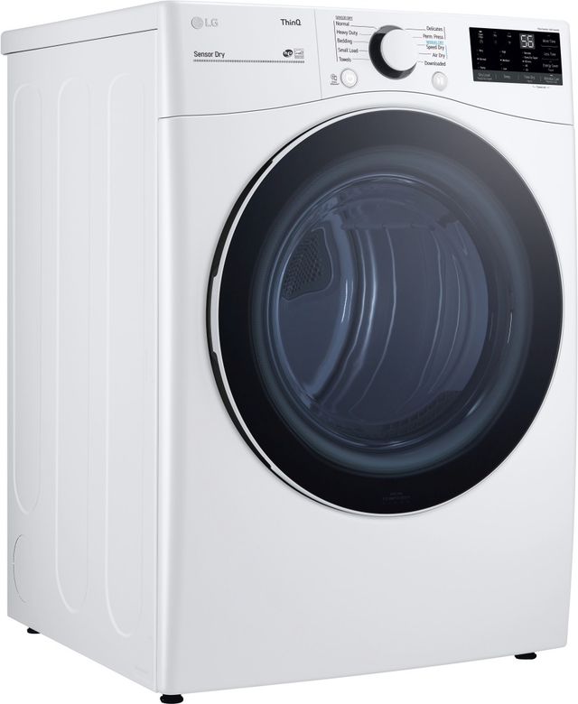 LG 7.4 Cu. Ft. White Front Load Gas Dryer-2